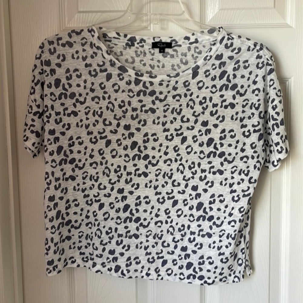 Rails cheetah print oversized crop top